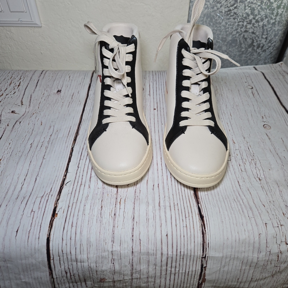 Disney X Coach Clip High Top Sneaker With Cruella Motif US Size 9B (KB) - Picture 4 of 14